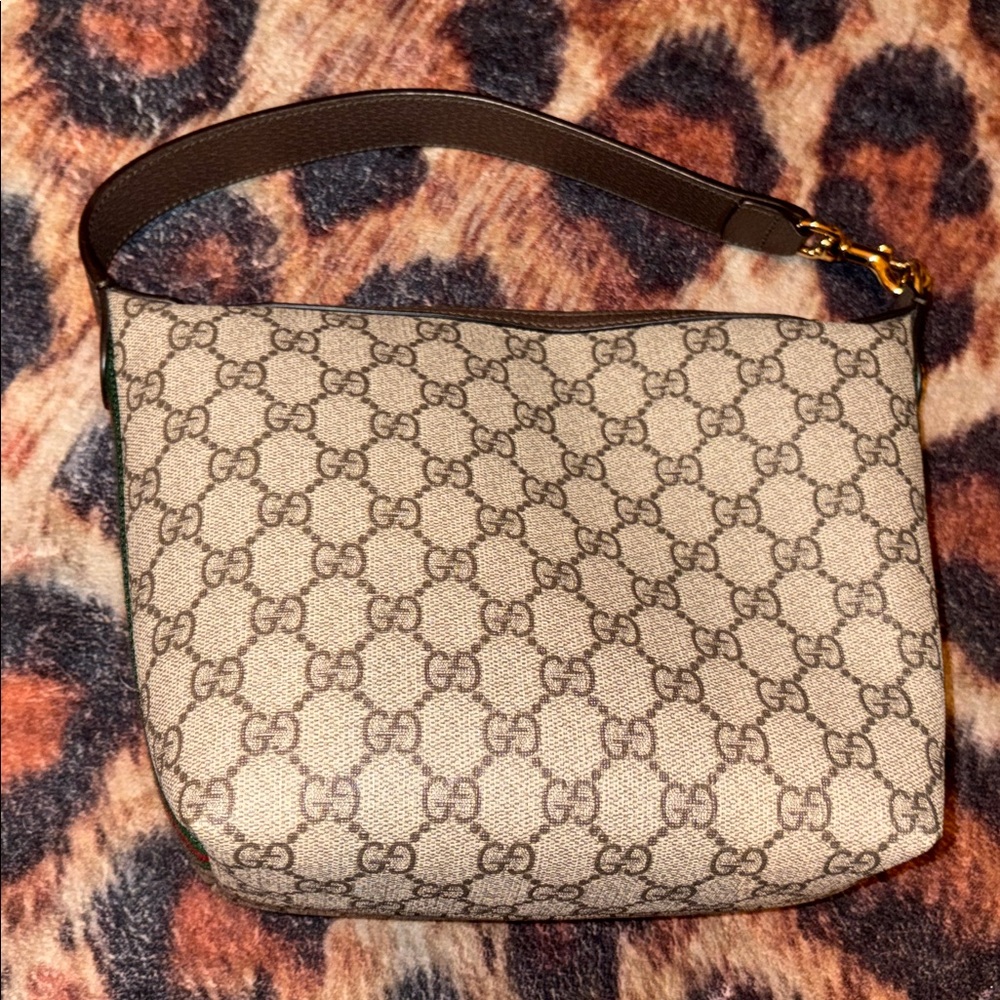 Gucci Beige GG supreme ophidia mini shoulder bag - Picture 3 of 5